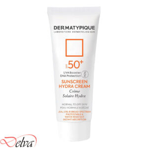 کرم ضد آفتاب بی رنگ هیدرا مناسب پوست خشک +SPF50 درماتیپیک