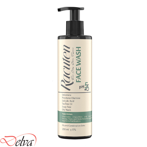 ژل شستشوی صورت پوست چرب و مختلط راکوتن