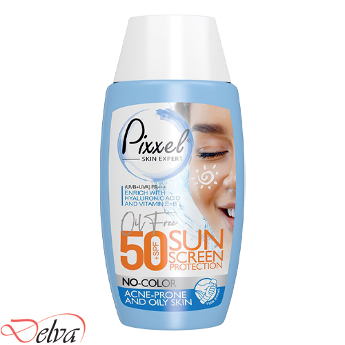 کرم ضد آفتاب بی‌رنگ پوست چرب پیکسل