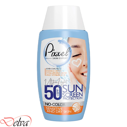 کرم ضد آفتاب بی‌رنگ پوست خشک پیکسل