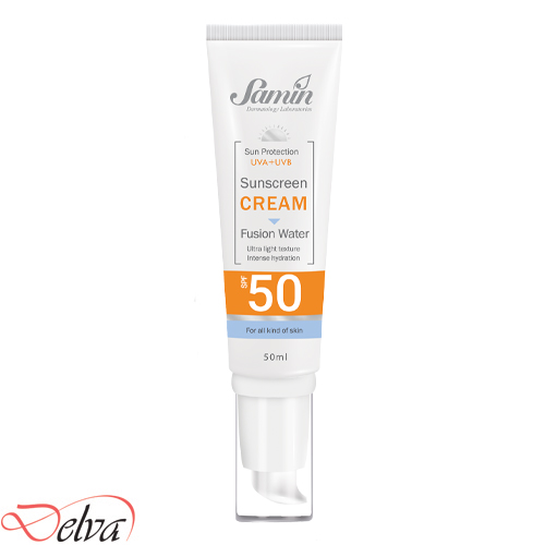 ضد‌آفتاب فیوژن واتر فاقد رنگ انواع پوست SPF50 ثمین