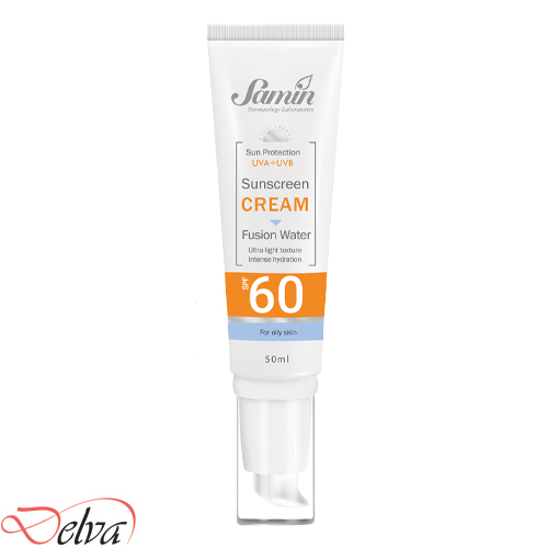 ضد‌آفتاب فیوژن واتر فاقد رنگ پوست چرب SPF60 ثمین
