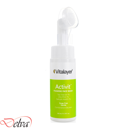 vitalayer - activit - foam -200 ml فوم پاک کننده صورت اکتی ویت ویتالیر