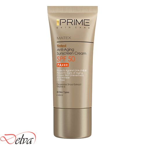 کرم ضدآفتاب جوان‌کننده رنگی SPF 50 پرایم