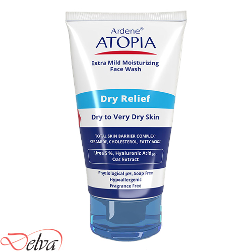 لوسیون شوینده و مرطوب کننده بسیار ملایم صورت درای ریلیف آردن آتوپیا