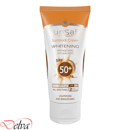 کرم ضد آفتاب رنگی روشن كننده +SPF50 سان سیف