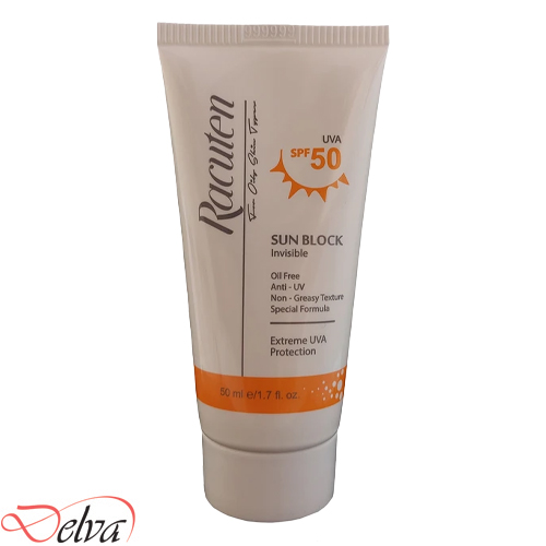 کرم ضد آفتاب فاقد رنگ پوست چرب و مختلط راکوتن