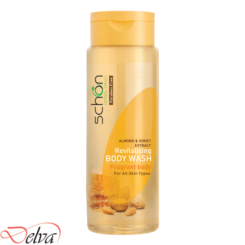 schon -almond and honey -body wash شامپو بدن بادام و عسل شون