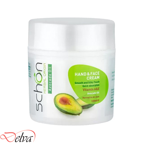 schon - avocado oil - hand and face cream کرم دست و صورت آووکادو شون