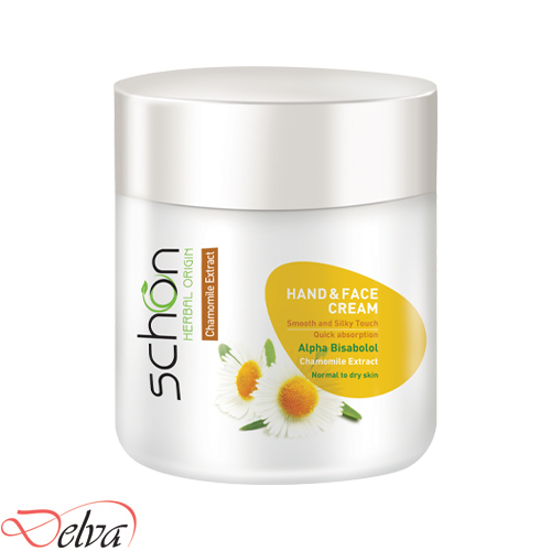 schon - hand and face - cream- chamomile کرم دست و صورت بابونه شون